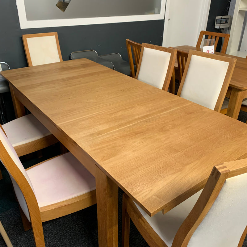 Extending table and chairs