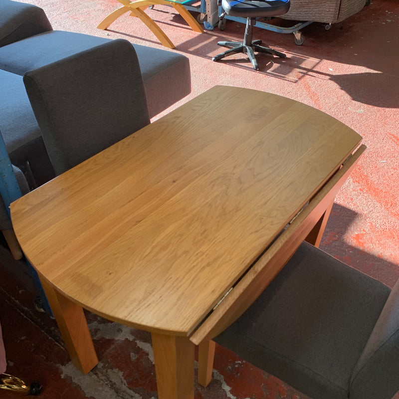 Extending table and chairs