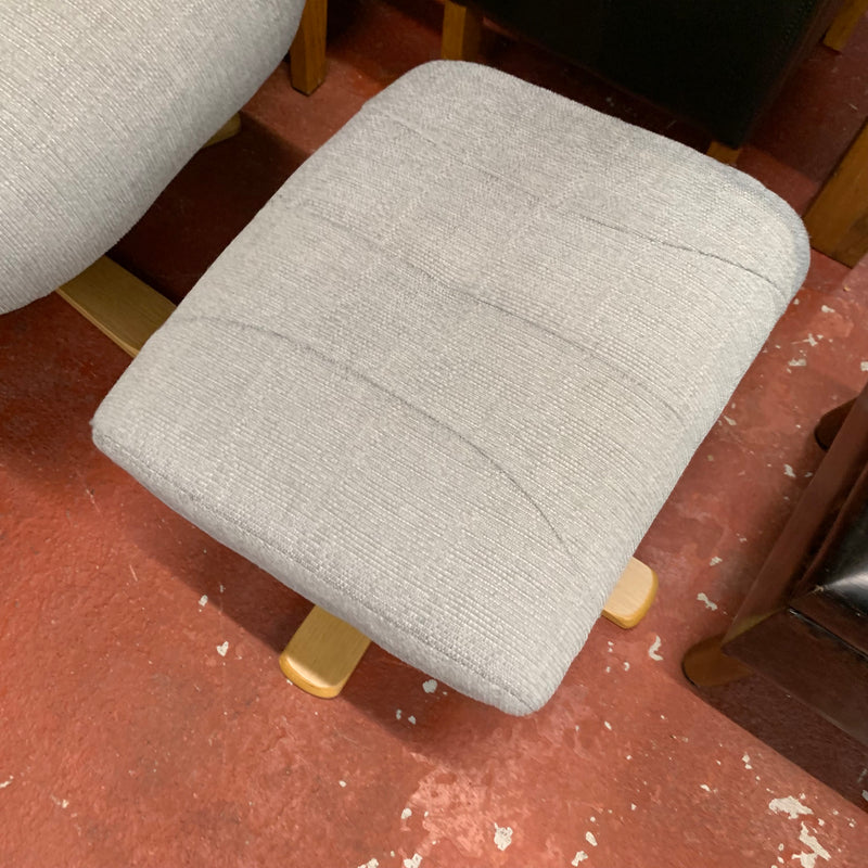 Armchair and footstool