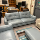 2 and 3 seater sofas with footstool