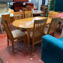 Extending table and chairs