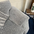 2 seater sofa and cuddle chair with footstool