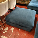 Corner sofa and footstool