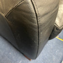 Corner sofa and footstool