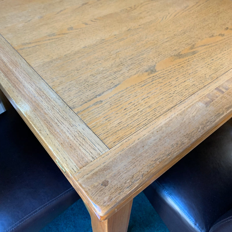 Extending table and chairs