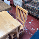 Extending table and chairs