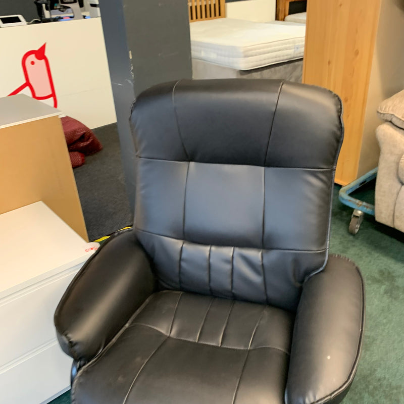 Armchair and footstool