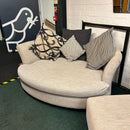 DFS cuddle chair and footstool