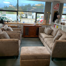 3 piece suite with footstool