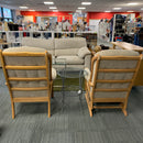 High back chair set