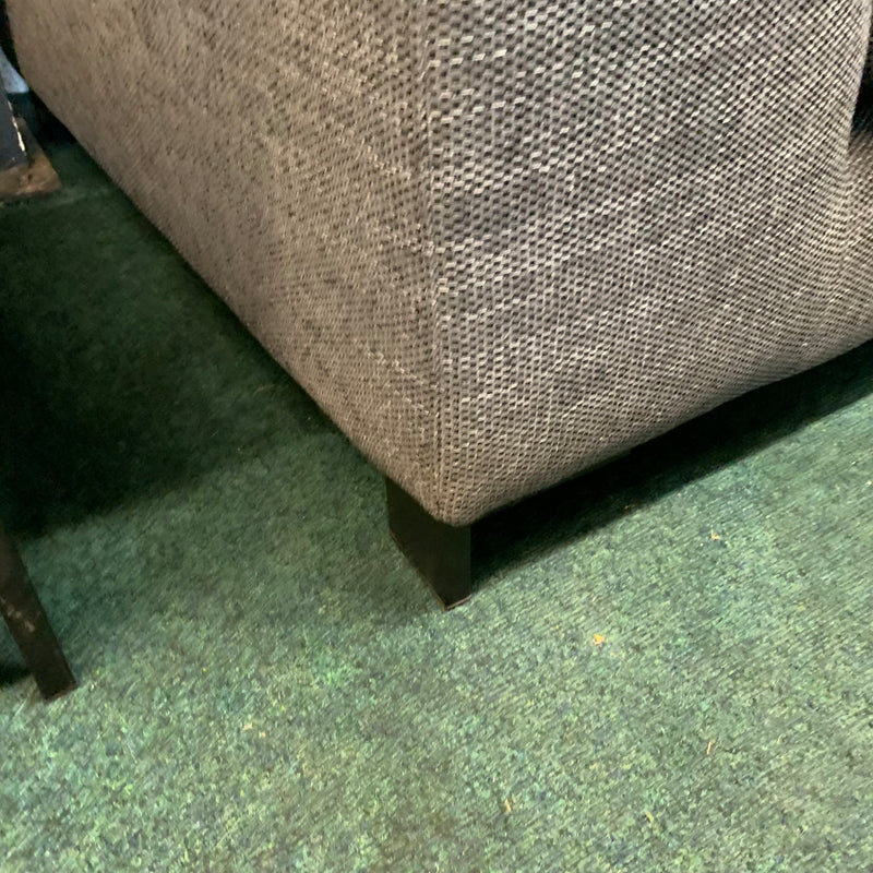 Corner sofa and footstool