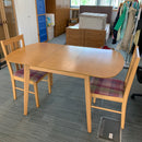 Extending table and chairs