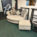 DFS cuddle chair and footstool