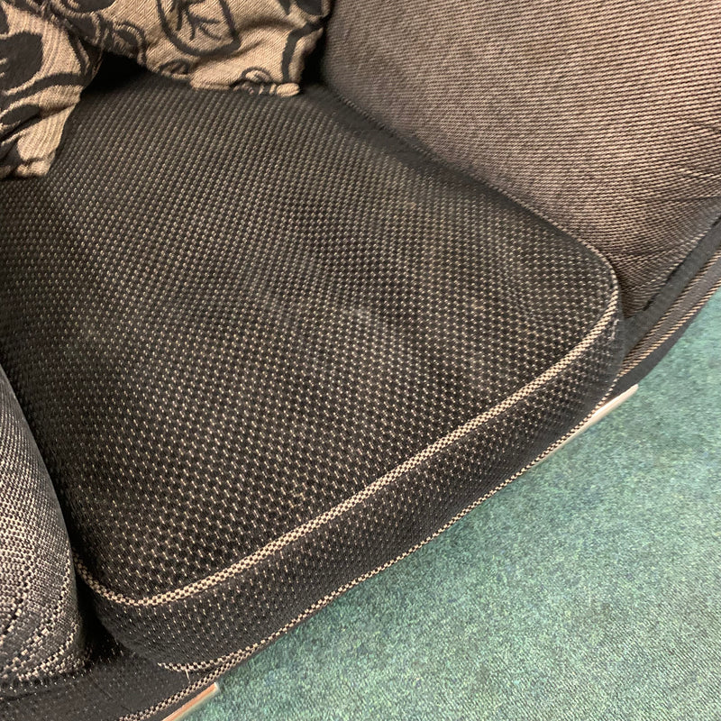 Corner sofa with armchair and footstool