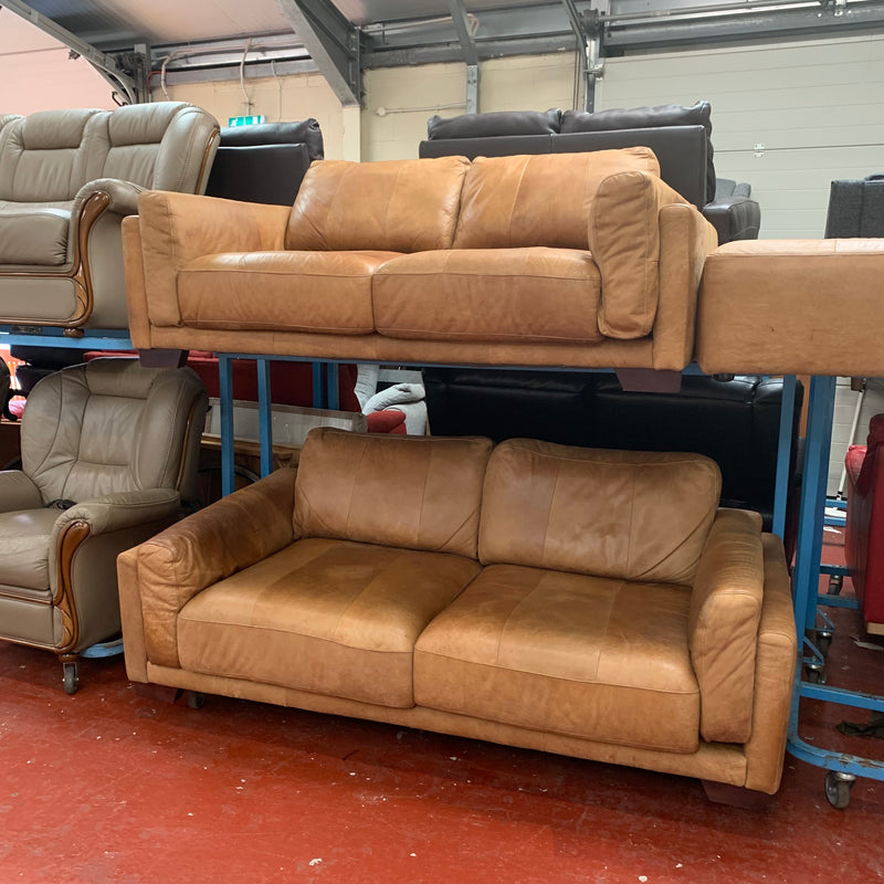 2 and 3 seater sofas with footstool