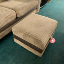 3 seater sofa and footstool