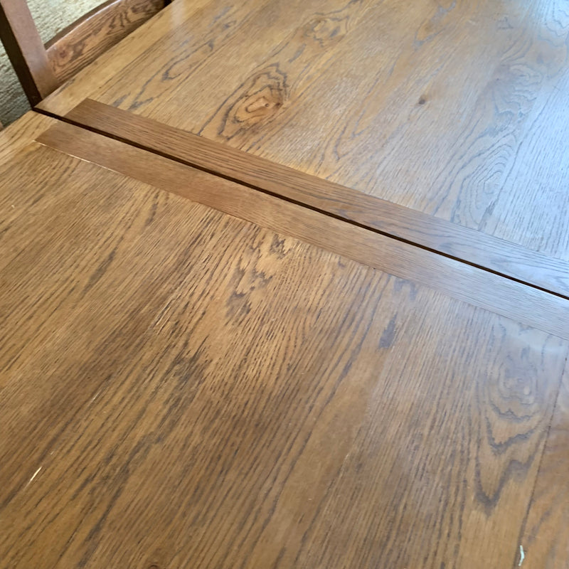 Extending table and chairs
