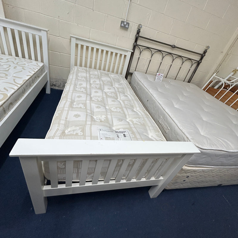 White single bed