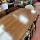 Extending table and chairs