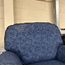 Armchair and footstool