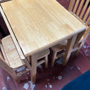 Extending table and chairs