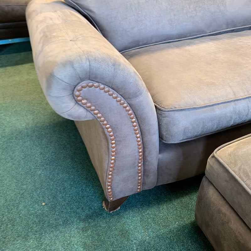 DFS cuddle chair and footstool