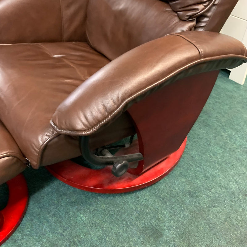 Armchair and footstool