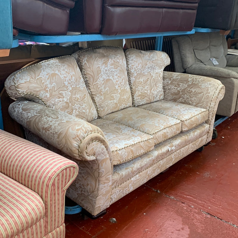 Patterned 3 seater sofa
