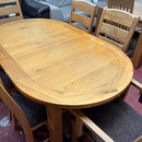 Extending table and chairs