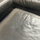Corner sofa and footstool