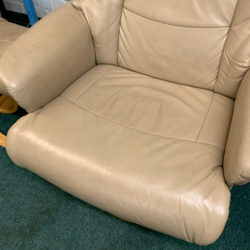 Armchair and footstool