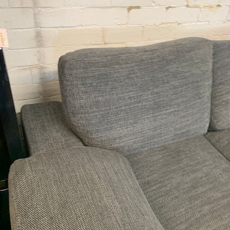 Corner sofa and footstool