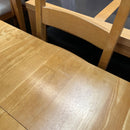 Extending table and chairs