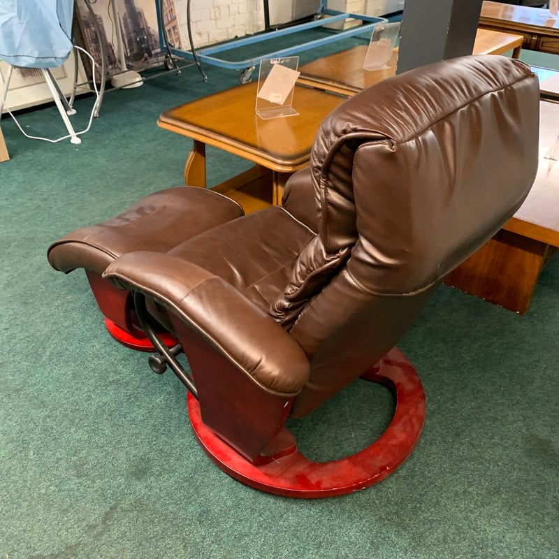Armchair and footstool