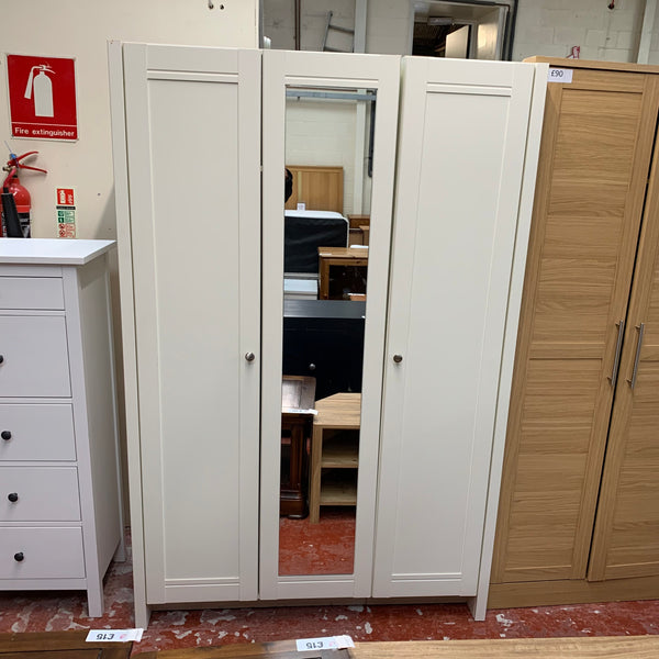 White Triple Wardrobe