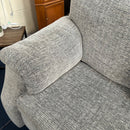 2 seater sofa and cuddle chair with footstool