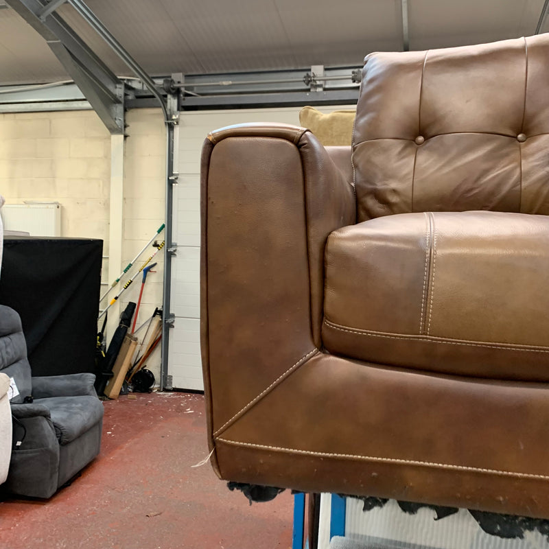 2 seater sofa and footstool