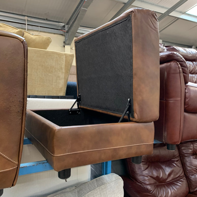 2 seater sofa and footstool