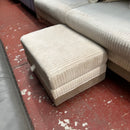 2x 3 seater sofas with footstool