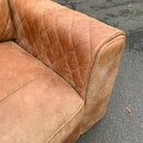 Corner sofa and footstool