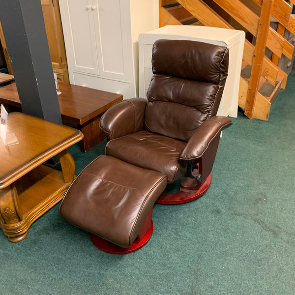 Armchair and footstool
