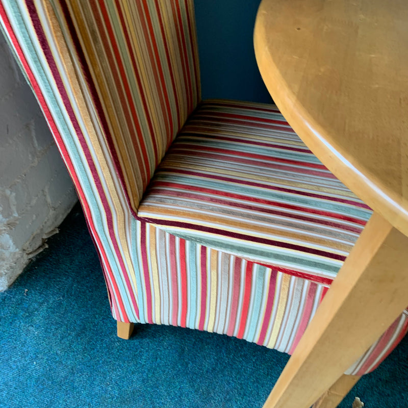 Extending table and chairs