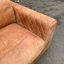 Corner sofa and footstool