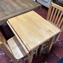 Extending table and chairs