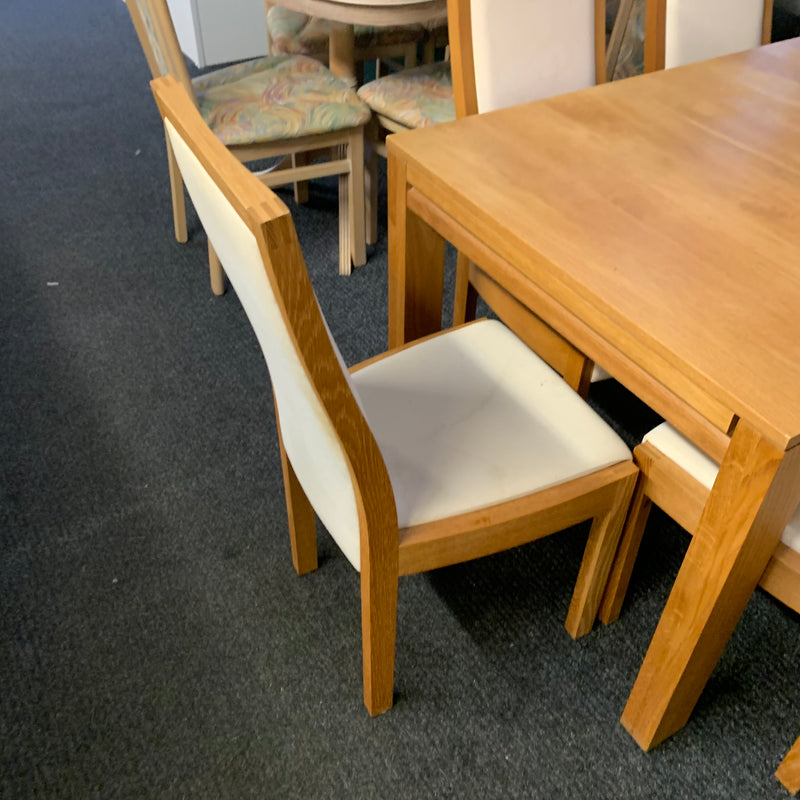 Extending table and chairs