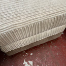 2x 3 seater sofas with footstool