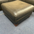 Corner sofa and footstool