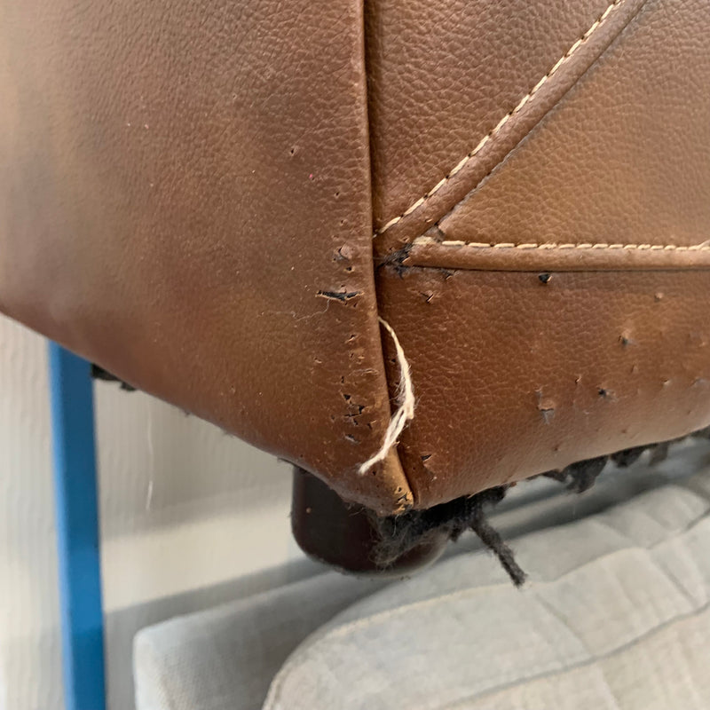 2 seater sofa and footstool