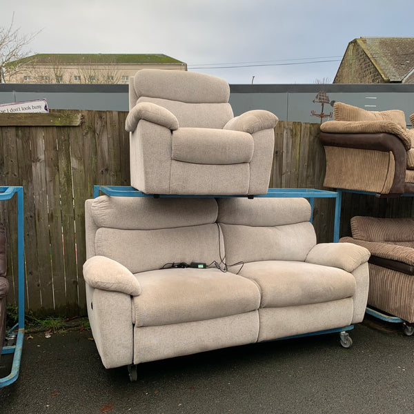 2 seater recliner sofa and armchair
