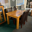 Extending table and chairs